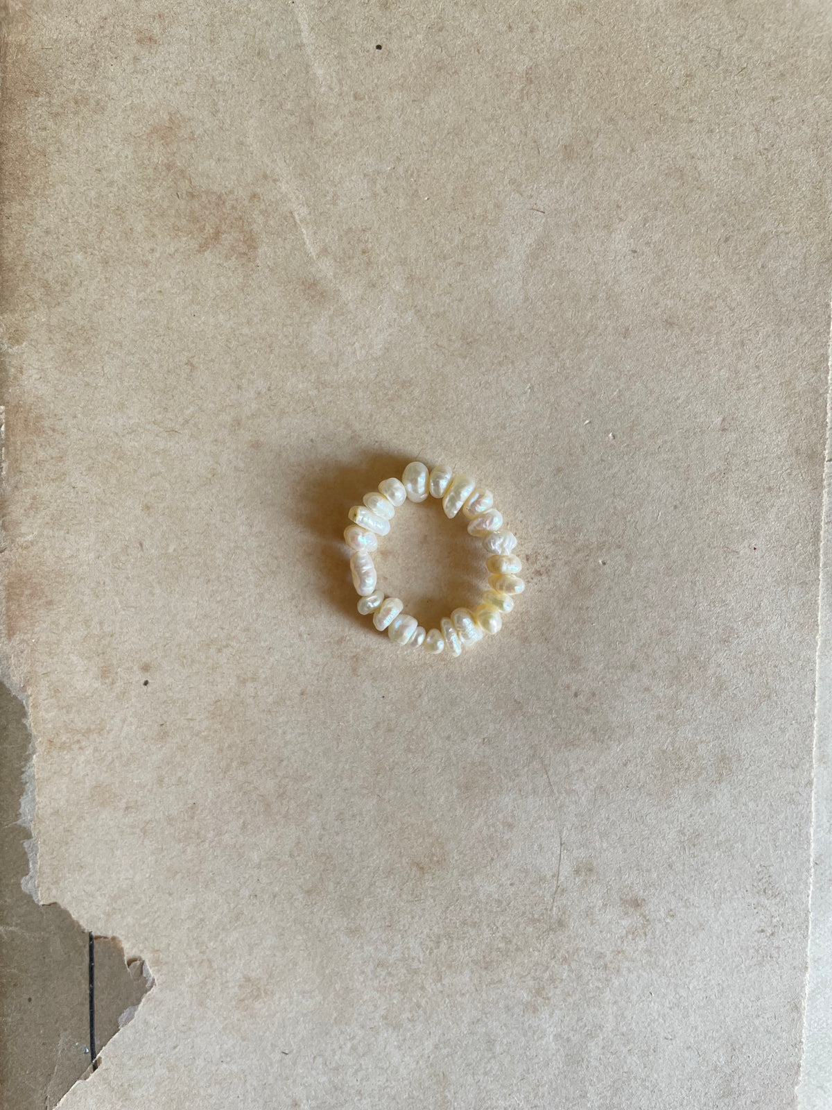 Pinky pearl ring