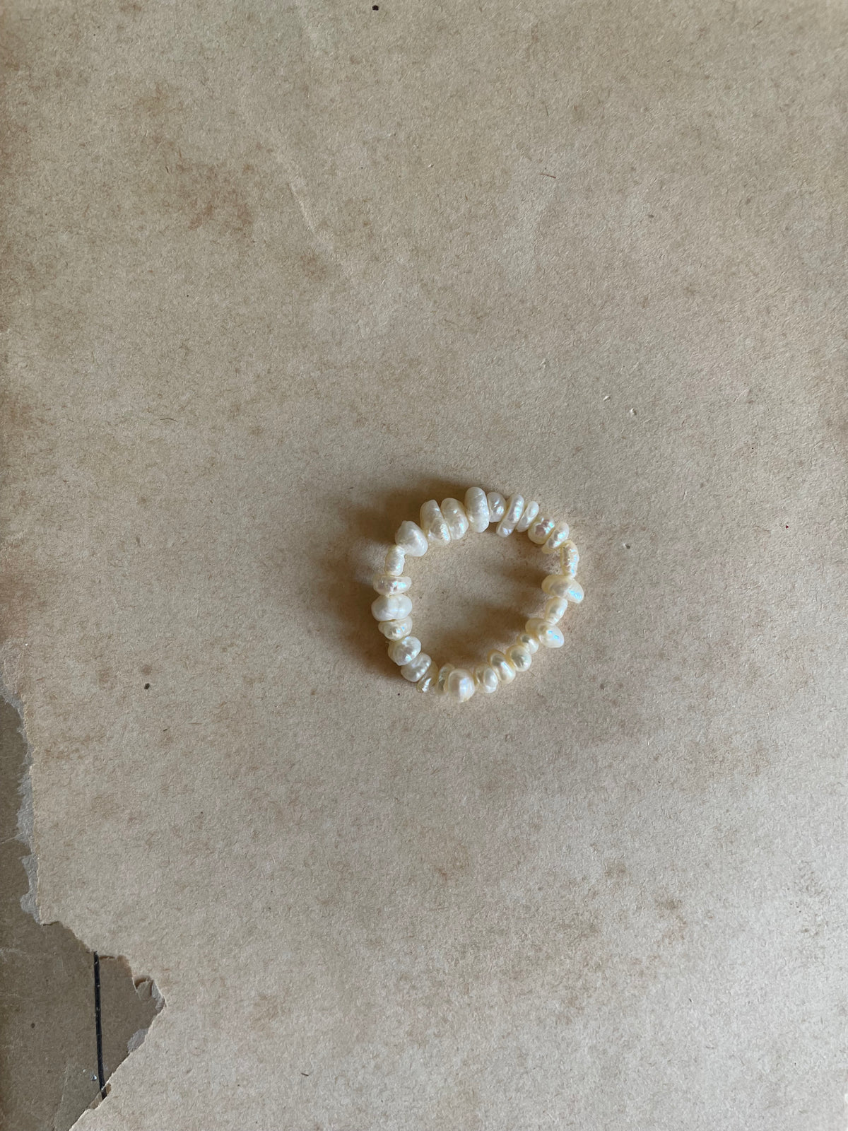 Pinky pearl ring