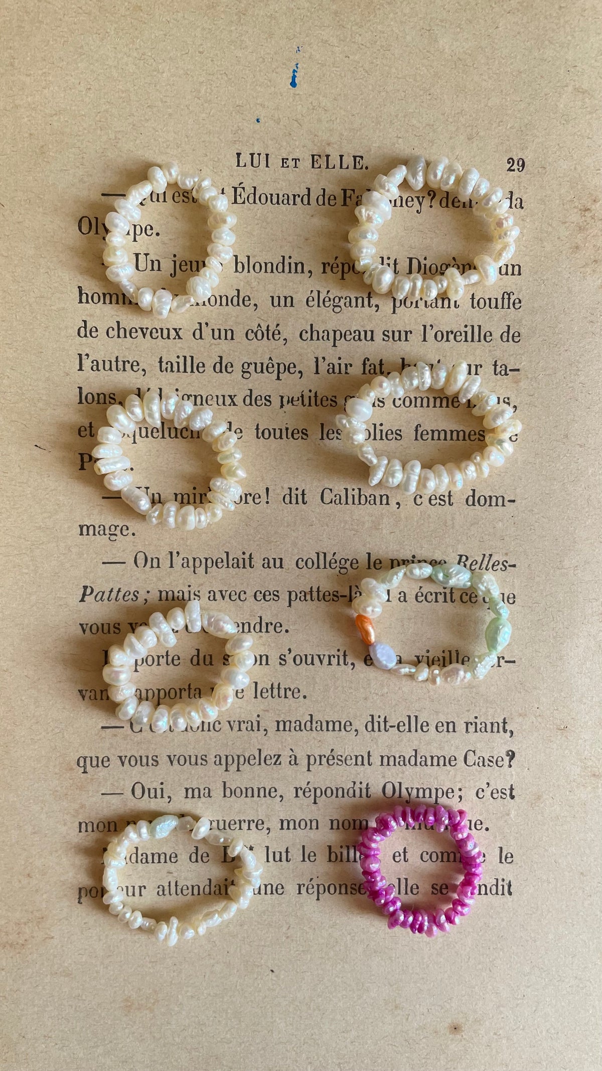 Pinky pearl ring